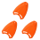 Orange EVA Back Float Kickboard Training Plate for Adult Children 1