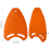 Orange EVA Back Float Kickboard Training Plate for Adult Children 4