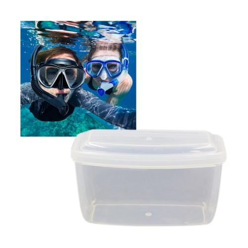 2Pack Scuba Mask Box Diving Snorkel Mask Storage Case 1
