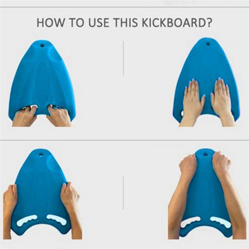 Blue EVA Back Float Kickboard Training Plate for Adult Children 2
