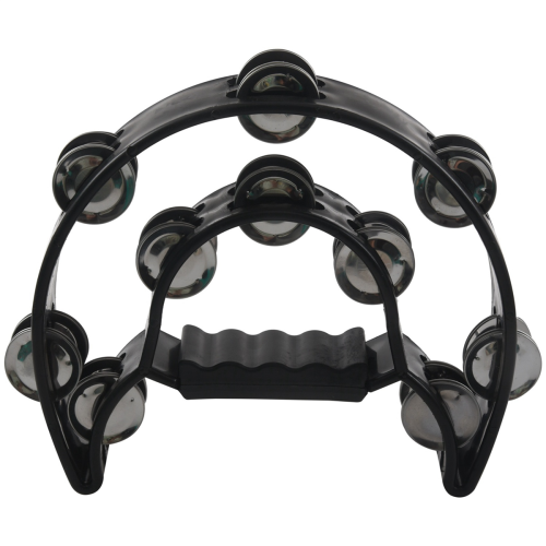 Double Half Moon Music Tambourine Percussion Tamborine Drum 2