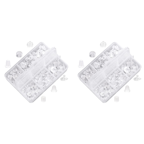 Rubber Earring Safety Back Plug Replacement Kit (550 -600Pcs)