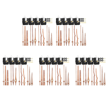 4 Pcs Quartz Clock Movement with 3 Types of Walnut for Clock Repair