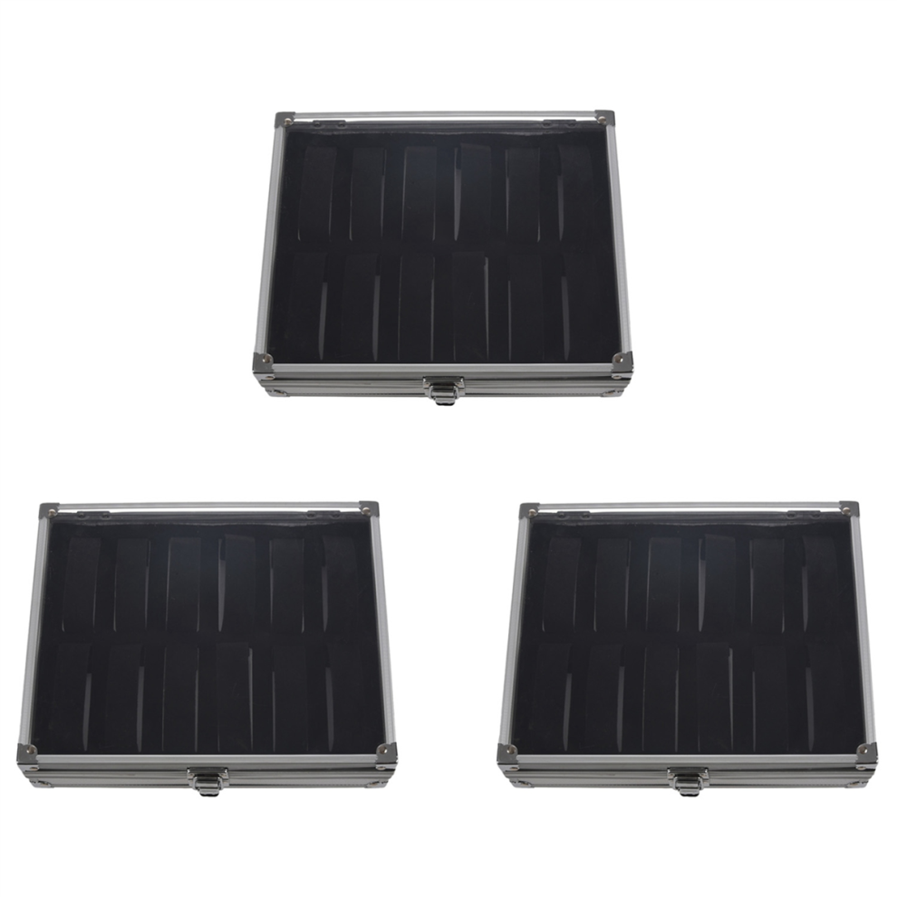 Useful Aluminium Watches Box 12 Grid Slots Jewelry Watches Box-image-OPC-PJ927DR-NEW