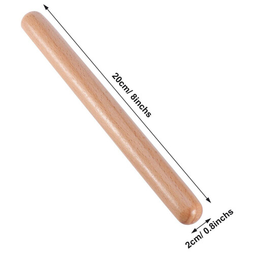 8 Pairs Classical Wood Claves Musical Percussion Instrument 1
