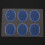 6pcs/set Snare Drum Mute Muffler Percussion Accessories(blue) 6