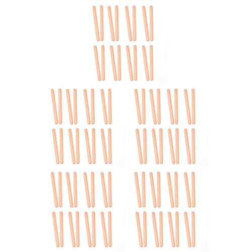 8 Pairs Classical Wood Claves Musical Percussion Instrument