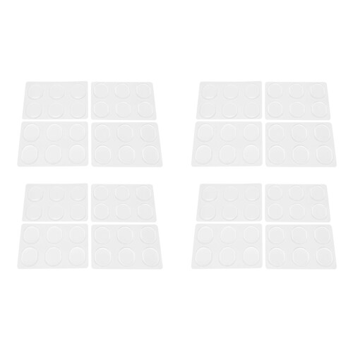 96 Pieces Drum Dampeners, Drum Damper Gel Pads Drum Silencers (Clear)