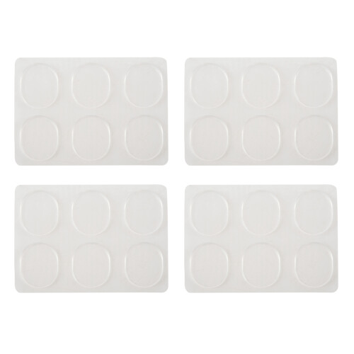 6pcs/set Snare Drum Mute Muffler Percussion Accessories(Transparent)