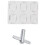 Drum Damper gel 18 pack with One Drum Tuning Key pack 1 3