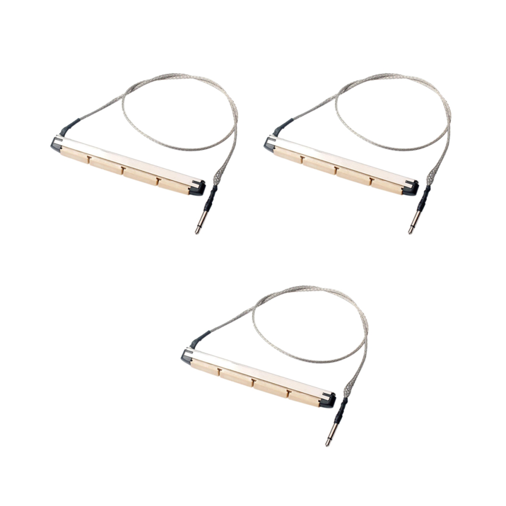 3X Transducer Pickup Piezo Suit for 4-String Acoustic Bass Guitar-image-OPC-PJ927Y2-NEW