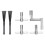 1 Pair Jazz Drum Brushes Retractable Drum Sticks 32 cm black 1