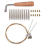 20Pcs Tuning Pin Nails&20Pcs Rivets, for Lyre Harp String Instrument 5