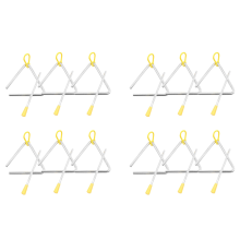 Music Triangle Instrument Set,with 3 Pack Triangle 4 Inch