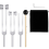 (128Hz, 256Hz, 512Hz)Tuning Fork Set, Tuning Forks with Reflex Hammer 3