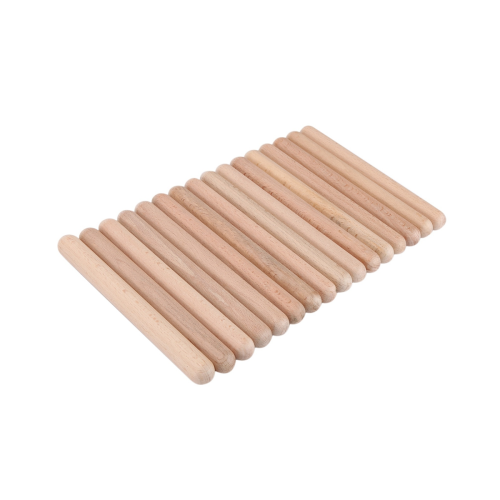 8 Pairs Classical Wood Claves Musical Percussion Instrument 1