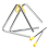 Music Triangle Instrument Set,with 3 Pack Triangle 4 Inch 3