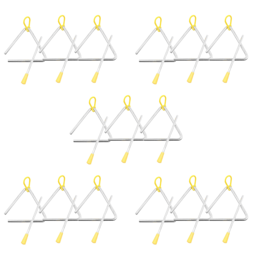 Music Triangle Instrument Set,with 3 Pack Triangle 4 Inch