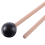 2Pcs Soft Rubber Head Sticks Wood Handle Bell Mallets Black 5
