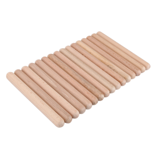 8 Pairs Classical Wood Claves Musical Percussion Instrument 1