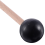 2Pcs Soft Rubber Head Sticks Wood Handle Bell Mallets Black 4