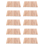8 Pairs Classical Wood Claves Musical Percussion Instrument 1
