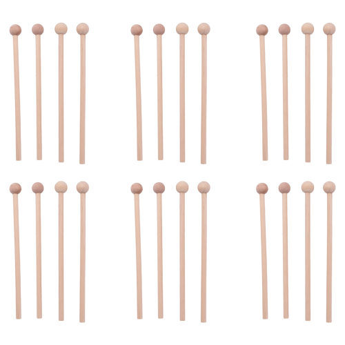 2 Pair Wood Mallets Percussion Sticks for Energy Chime, Xylophone