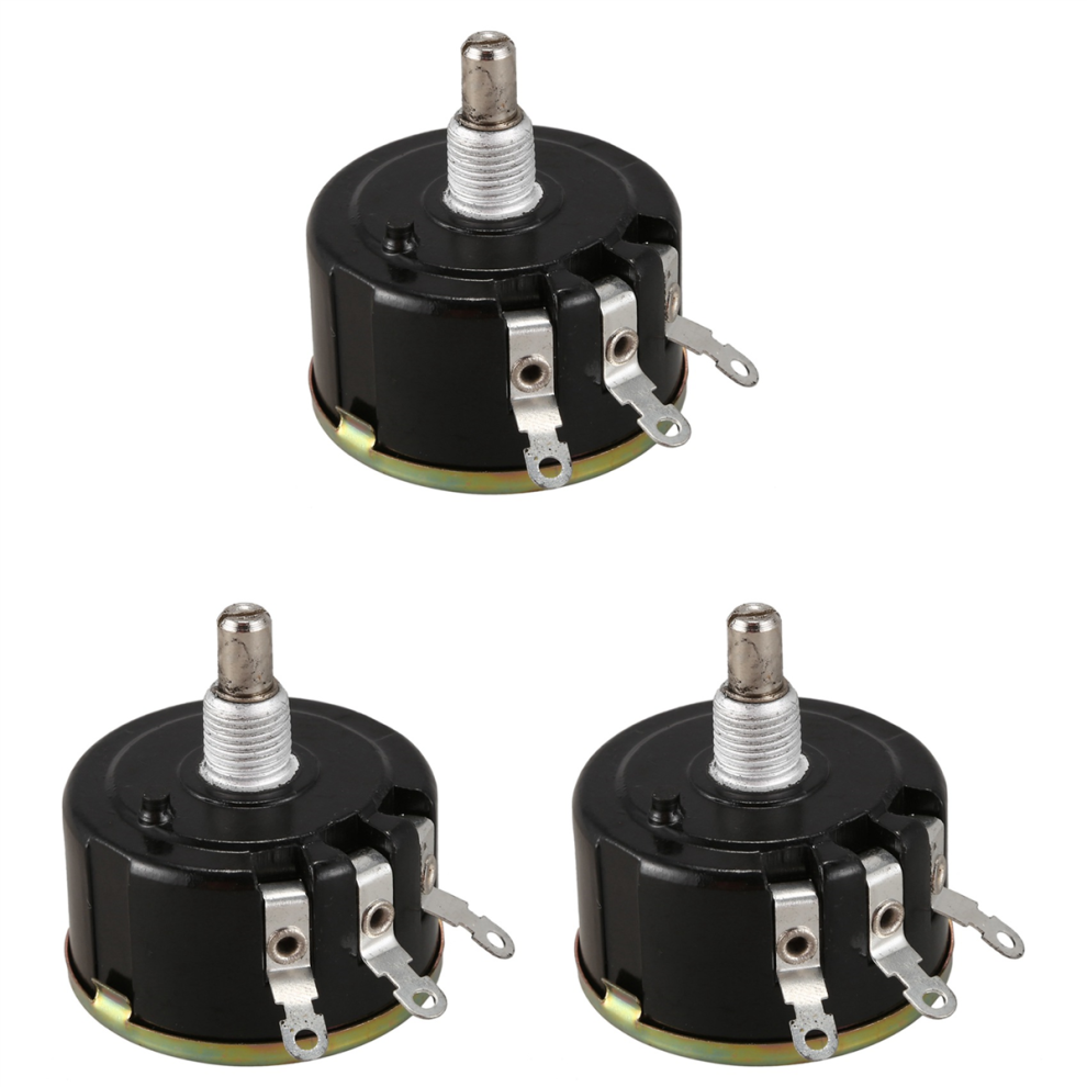 Wx050 10K Ohm 5W 6Mm Rotary Wire Wound Potentiometer Black+Silver 4711671260186