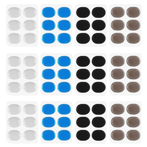 24 Pcs Silicone Drum Damper Pads, Mute Pad Soft Drum Damper Gel Pads