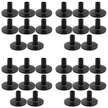8Pcs Cymbal Sleeves 38x26mm Black Drum Cymbal Sleeves Replacement