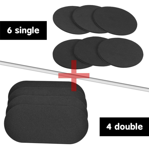 10Pack Bass Drum Patch,Pedal Patches and Drum Pads, 2