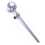 2Pcs Bass Drum Pedal Beater Hammer Head Percussion Instrument ,Silver 3
