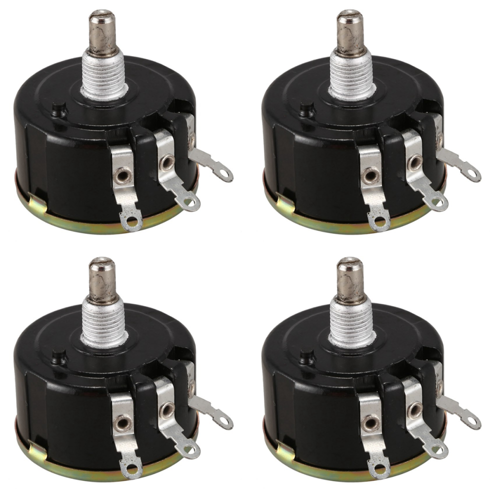 Wx050 10K Ohm 5W 6Mm Rotary Wire Wound Potentiometer Black+Silver 4711671260179