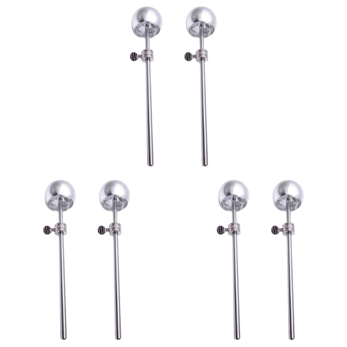 2Pcs Bass Drum Pedal Beater Hammer Head Percussion Instrument ,Silver