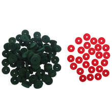 90Pcs Piano Keyboard Felt Front Rail Punchings Repair Parts (Red)