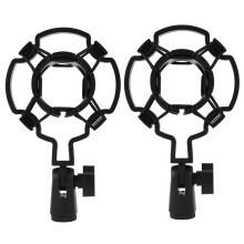 2X Condenser Microphone Mic Shock Holder for Large Diaphram Mic Clip