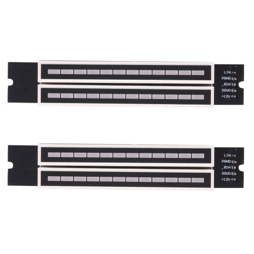 2X Dual 12 Music Level Indicator LED Spectrum VU Meter Amplifier