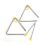 Music Triangle Instrument Set,with 3 Pack Triangle 4 Inch 4