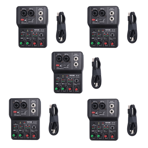 Q-12 Interface 4 Channel 48V Stereo Computer Sound Card