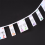 2X Keyboard Stickers Grand/Electric Piano 61 Keys Stave Notation 1