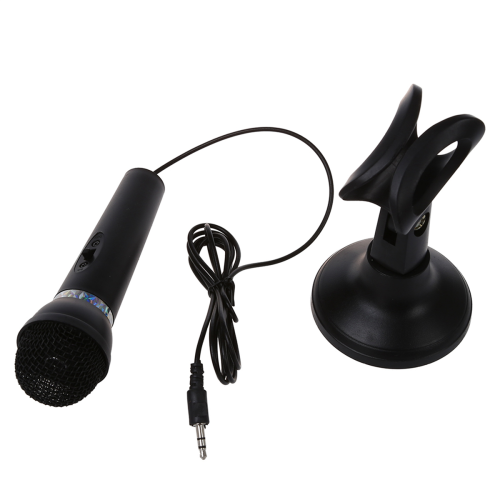 Laptop PC Computer 3.5mm Network Stand Mini phone Mike Black 1