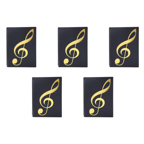 Sheet Music Folder, 60 Pages, Sheet Music/Holder, (Black)