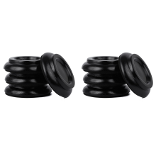 Piano Caster Cups Piano Leg Foot Pads Protectors Wood Set of 4, Black