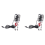 Retro Style Vintage Microphone Robot Desk Lamp, Table Lamp Red 1