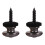 2PCS Copper Guitar Strap Lock for Acoustic Classical Ukulele Black 2
