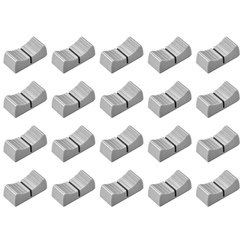 20Pcs Console Mixer Slider Fader Knobs for Potentiometer Gray Knob 1