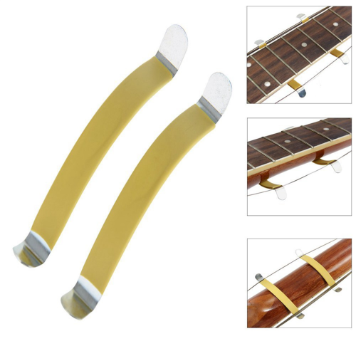 2Pcs Metal String Spreaders Guitar Luthier Tool Yellow 1