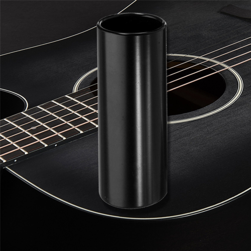1pc Guitar Slide Black Stainless Steel Finger Knuck 1