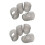 4pcs Soft Silicone Guitar Finger Picks Protector (Gray XXS ) 1