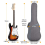 Electric Guitar Gig Bag 12MM Padding Dual Adjustable Shoulder 5